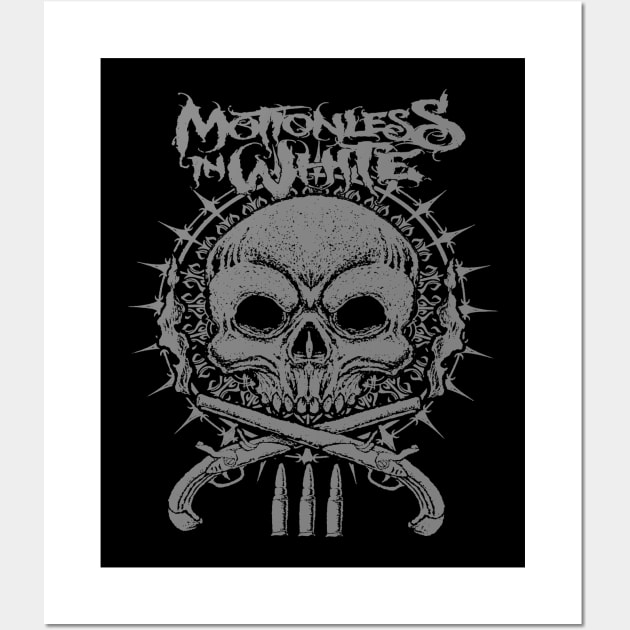 motionless in white grey Wall Art by red circle